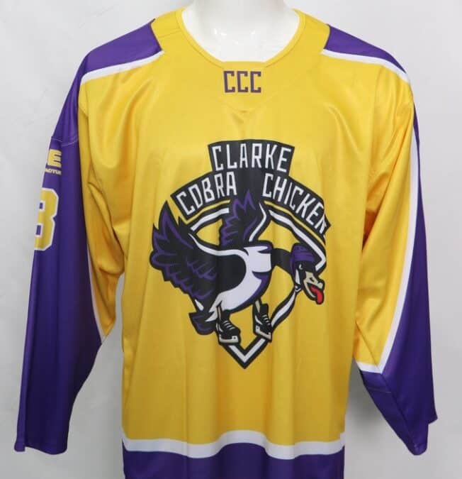 Clarke Cobra Chicken Hockey Jersey